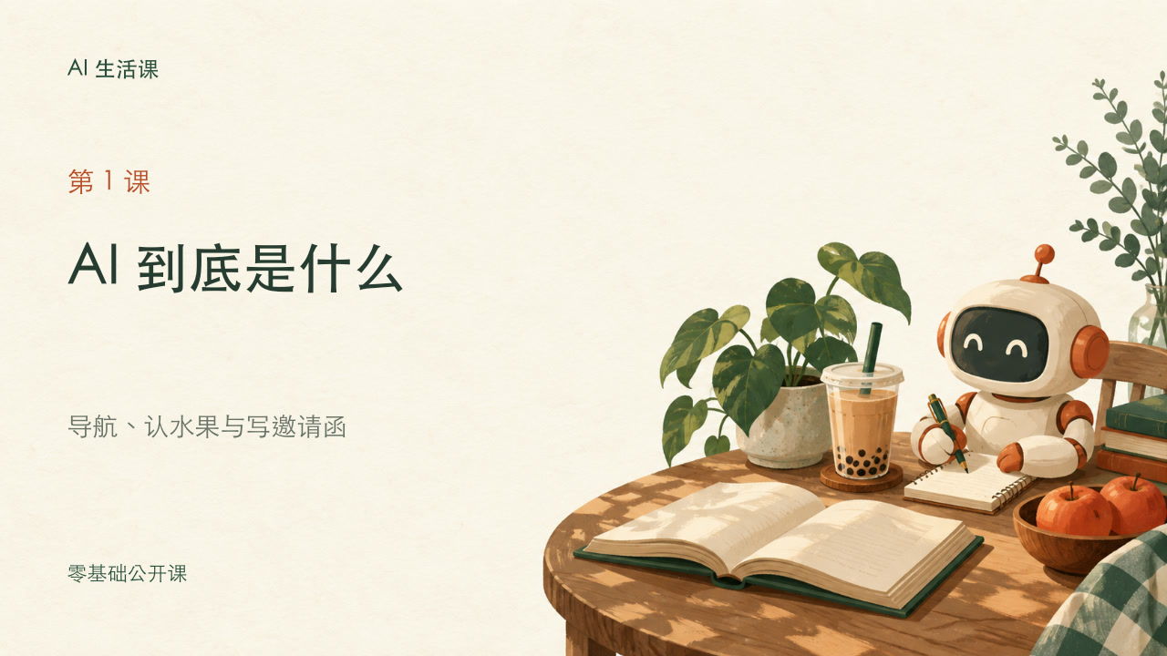 第1课 AI 到底是什么课程封面